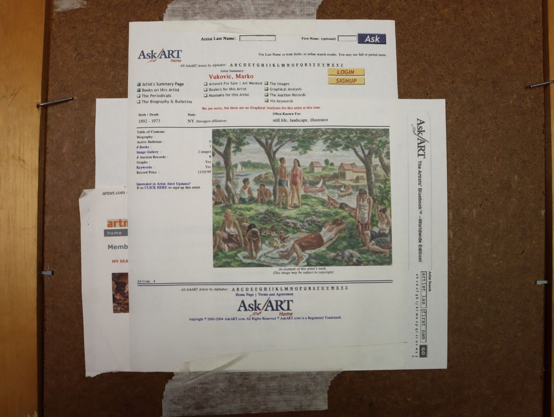 Artwork by Marko Vukovic, Nude, Made of oil on board