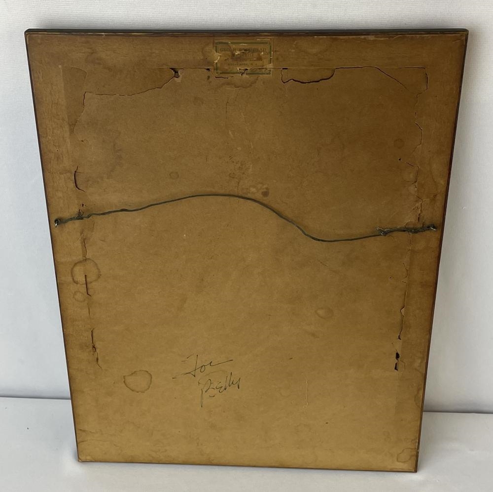 Artwork by Chester C. Hayes, Interior Home 1892 Oil on Board Painting FRAMED, Made of Oil on Board Painting