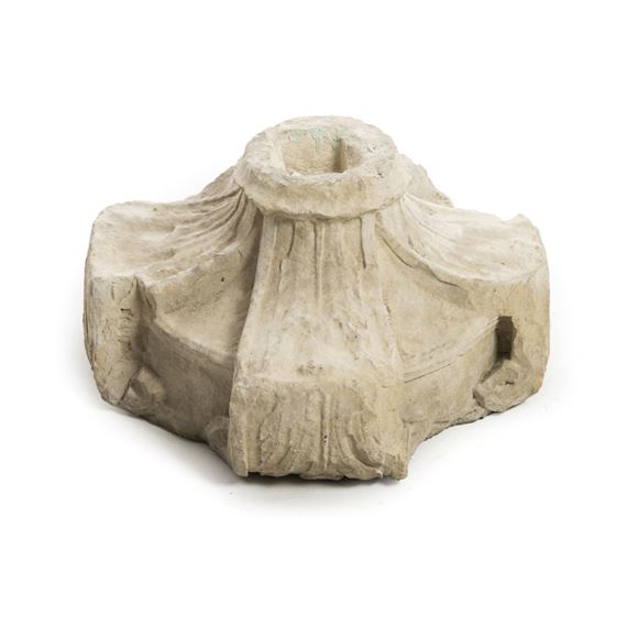 Gothic | Limestone gothic column base (14th Century 15th Century ...