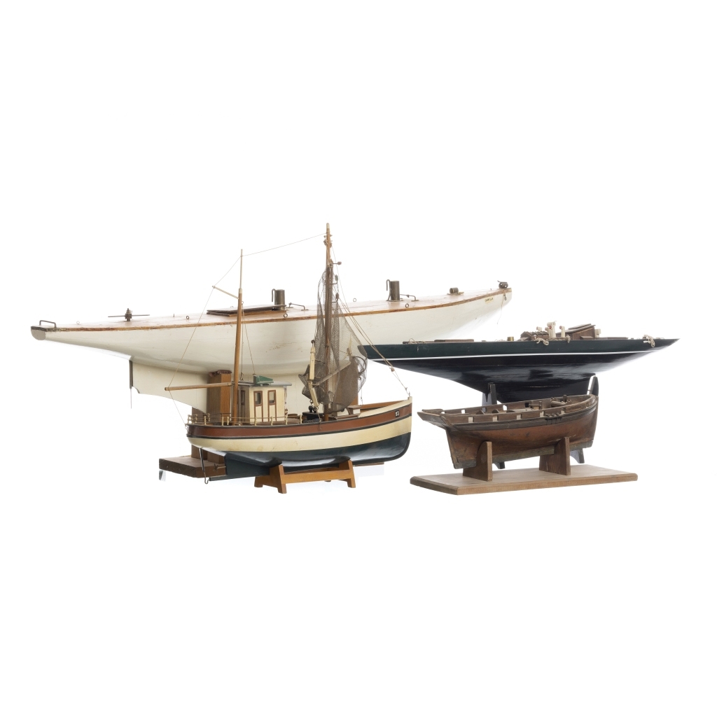 British School, 20th Century | Four boat models | MutualArt