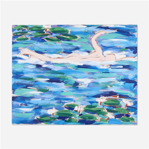 Salomé | 2 Schwimmer im Seerosenteich (1998) | MutualArt