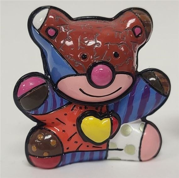 Romero Britto | 3 Small 2 Romero Britto Figures incl Royalty | MutualArt