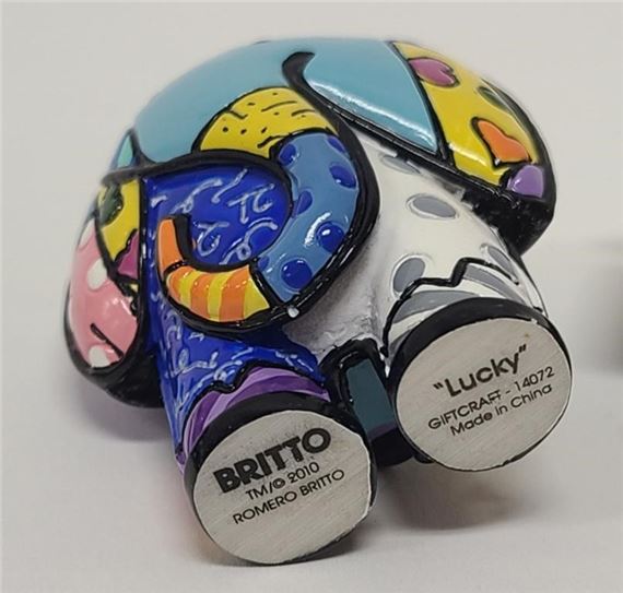 Romero Britto | 3 Small 2 Romero Britto Figures incl Royalty | MutualArt
