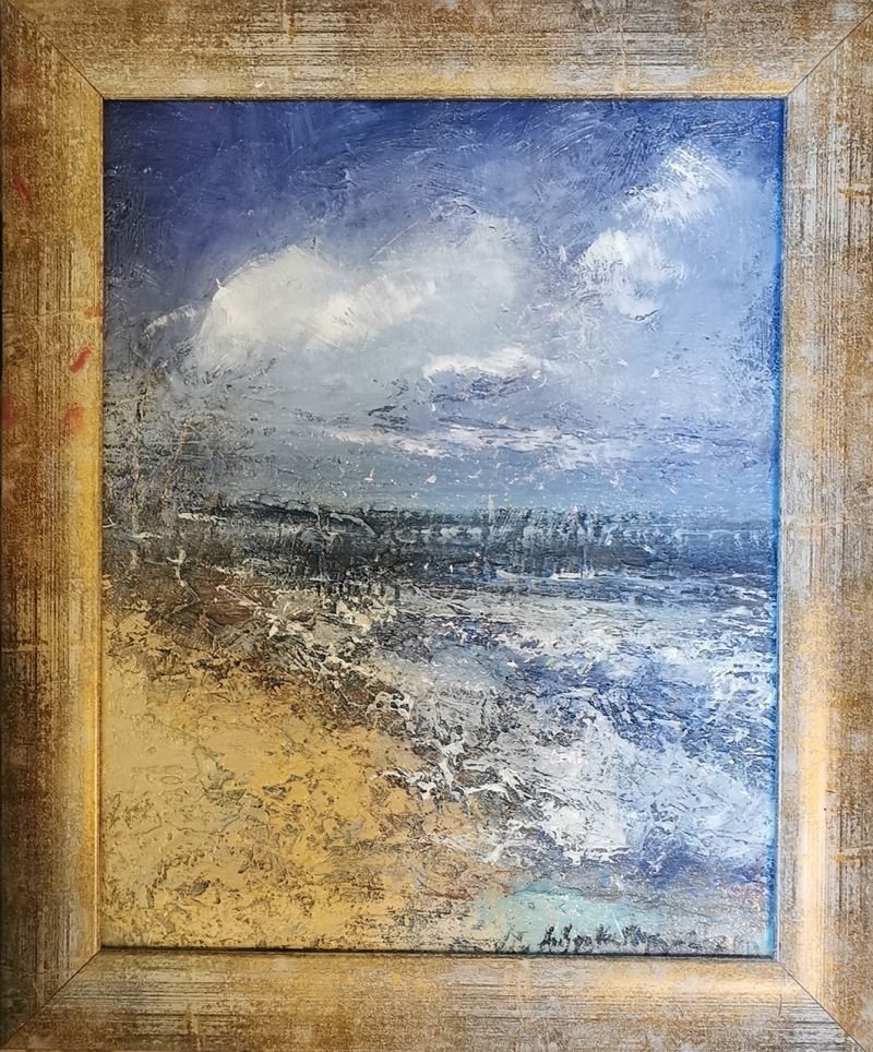 Artwork by Anna Spalek Mlynarczyk, Baltic Coast – Dziwnów, Made of Oil, Canvas