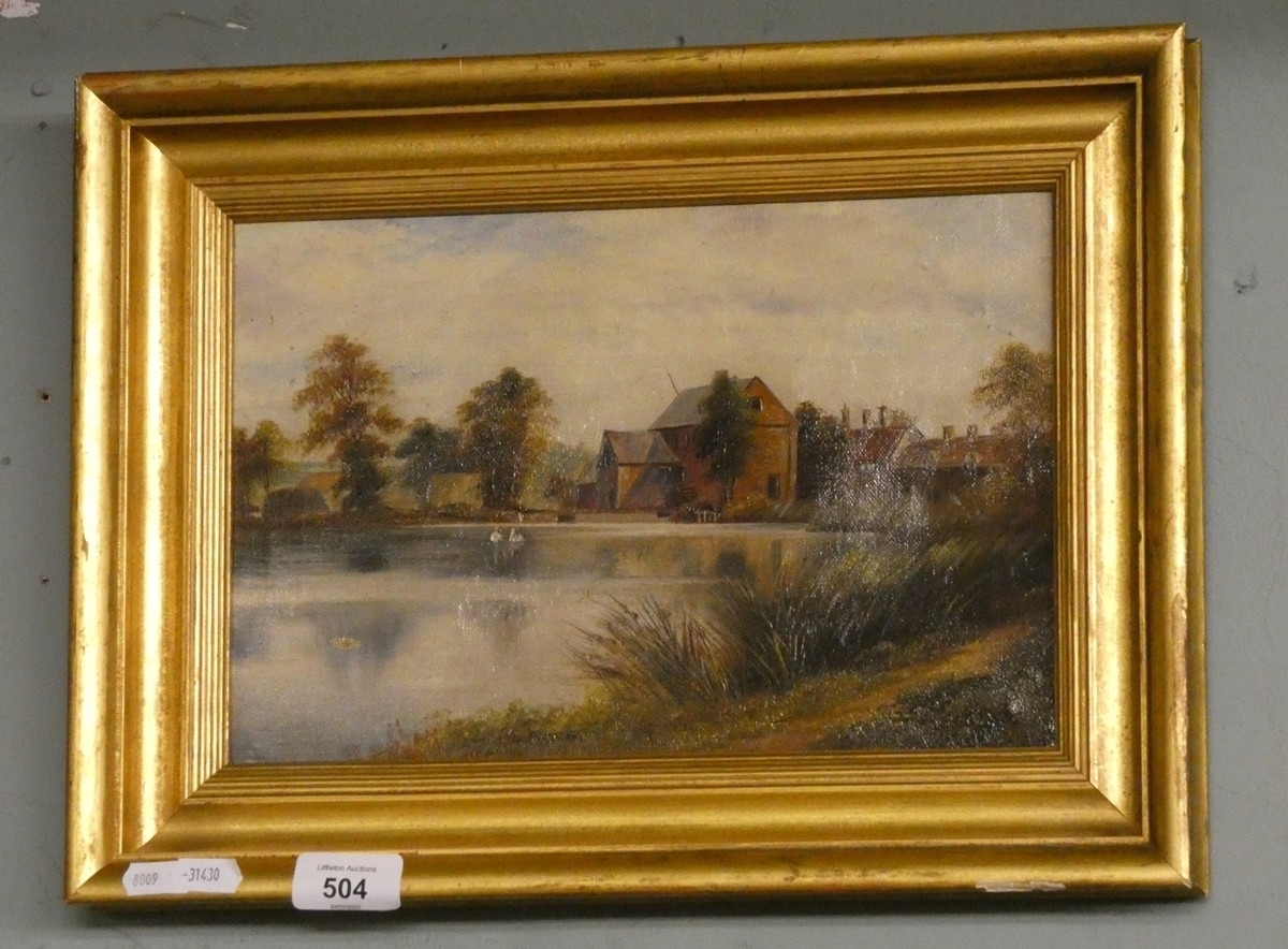 Artwork by George Wyllis Mryce, Small oil on canvas by George Wyllis Mryce, Made of oil on canvas