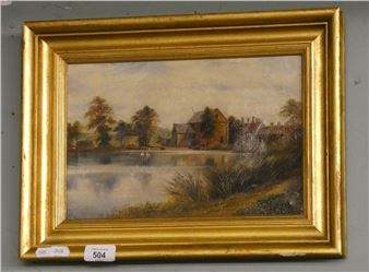 Small oil on canvas by George Wyllis Mryce - George Wyllis Mryce