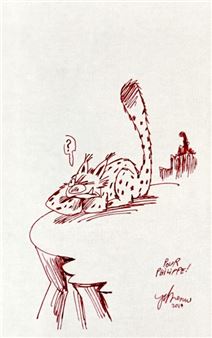 Rare original illustration - Jean Christophe Menu