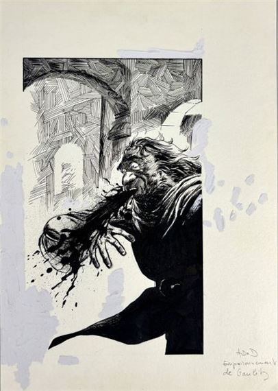 Illustration for the Shadowrun role-playing game, Malsum, published in Casus Belli 60 - Alberto Varanda