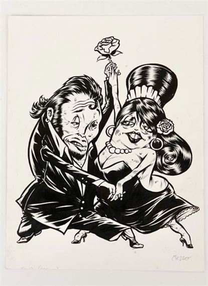 Illustration for the 4th cover of Patate Power magazine, 2005