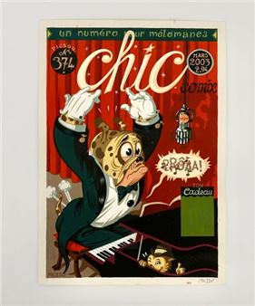 Illustration for a fake comic book cover published in Picsou magazine between 2001 and 2005 - Pascal Mezzo Mesenburg