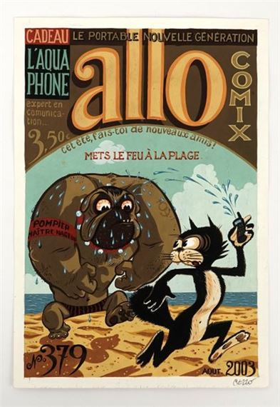 Illustration for a fake comic book cover published in Picsou magazine between 2001 and 2005