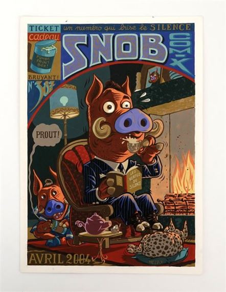 Illustration for a fake comic book cover published in Picsou magazine between 2001 and 2005