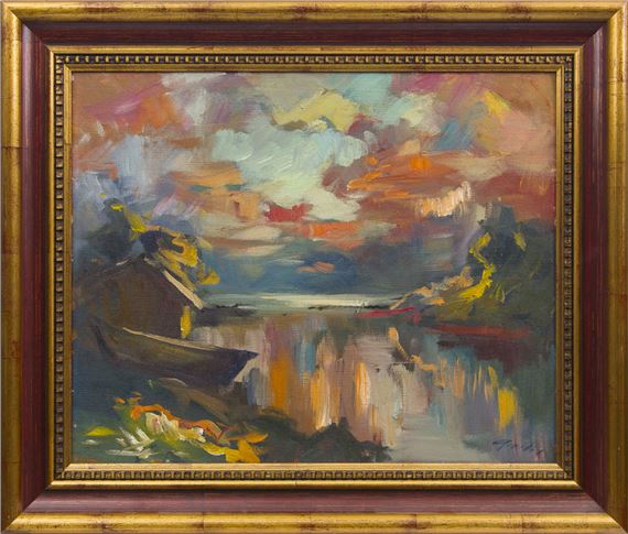 Jānis Gailis | Evening by the sea (20th Century) | MutualArt