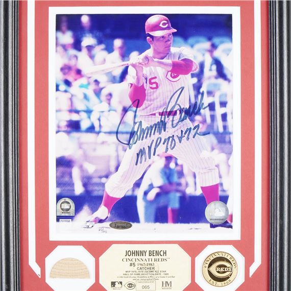 Johnny | Johnny Bench Signed Limited Edition Highland Mint Framed Photo ...
