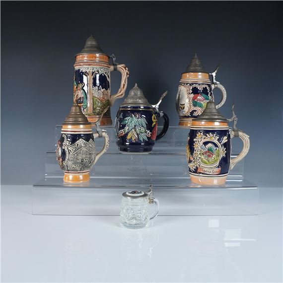 stein-6pc-german-beer-stein-collection-20th-century-mutualart