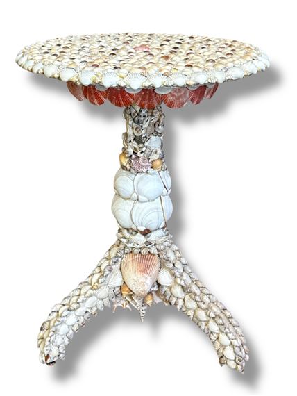 Tony Duquette | An Exceptional Seashell Grotto Table | MutualArt