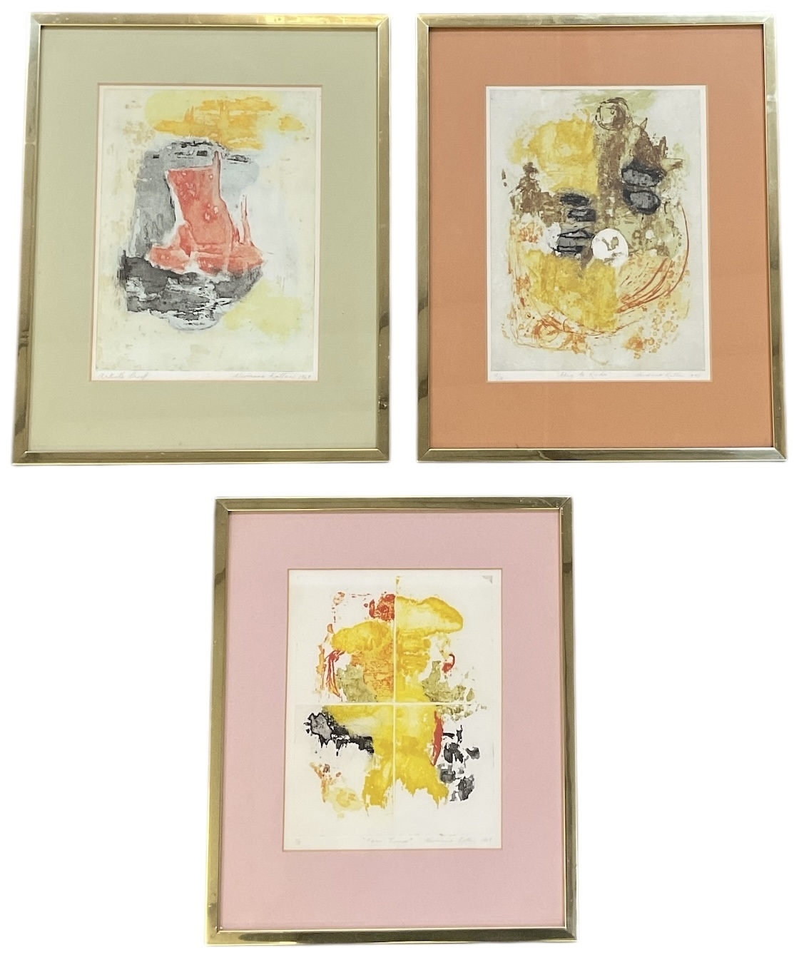 Artwork by Vivienne Kattan, Easy to Ride; Four Times; Untited, Made of etching (2); print