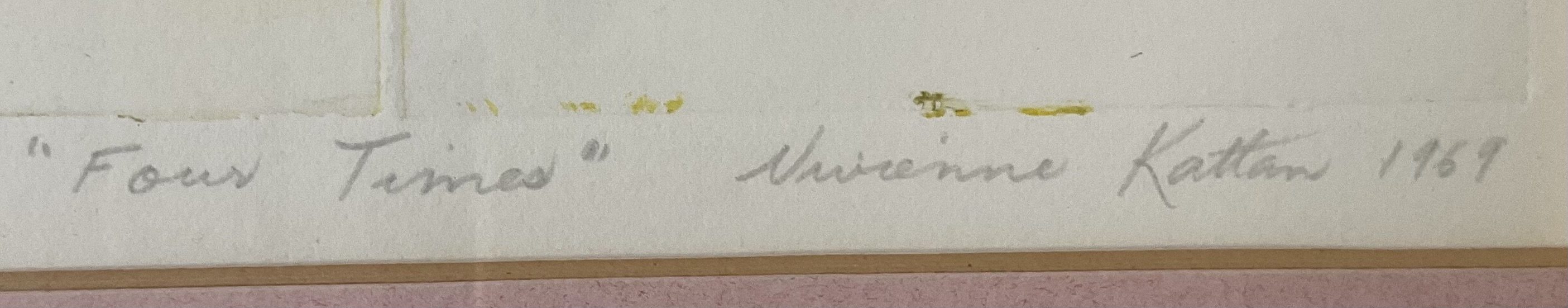 Artwork by Vivienne Kattan, Easy to Ride; Four Times; Untited, Made of etching (2); print