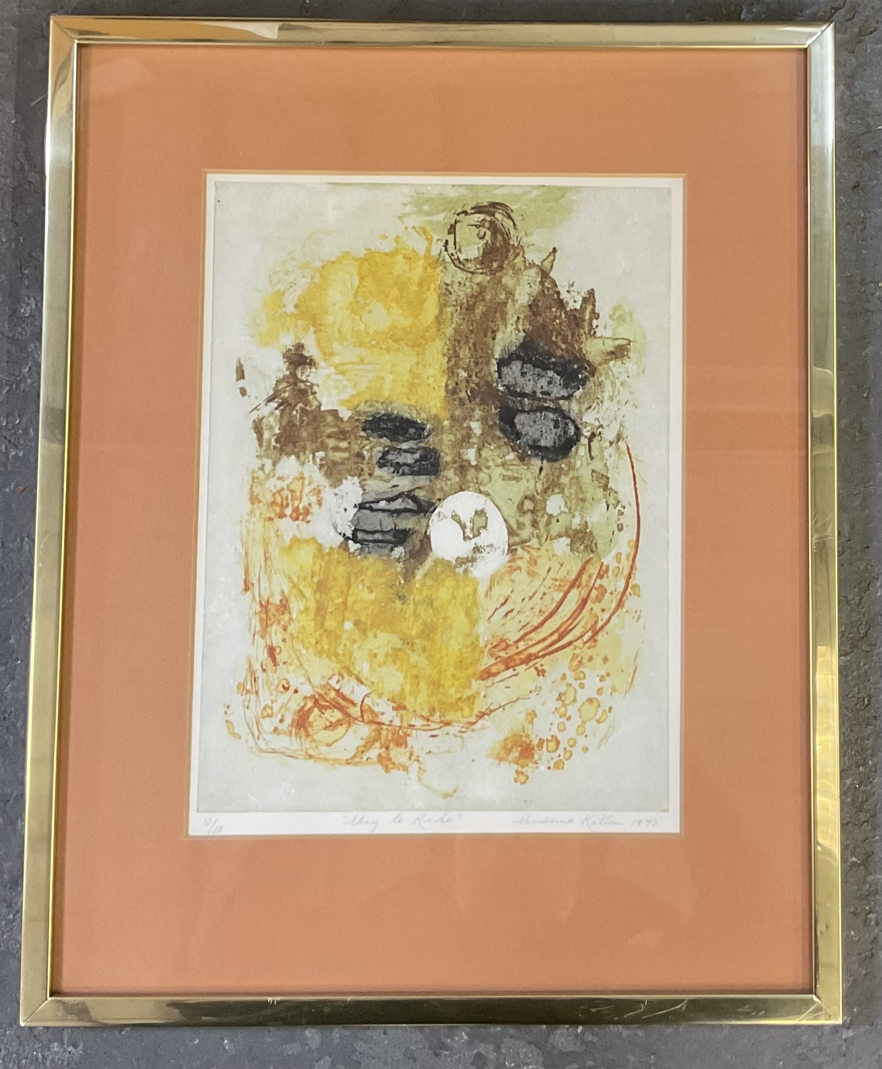 Artwork by Vivienne Kattan, Easy to Ride; Four Times; Untited, Made of etching (2); print