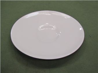A modern John Rocha white serving plate. 42cm diameter - John Rocha