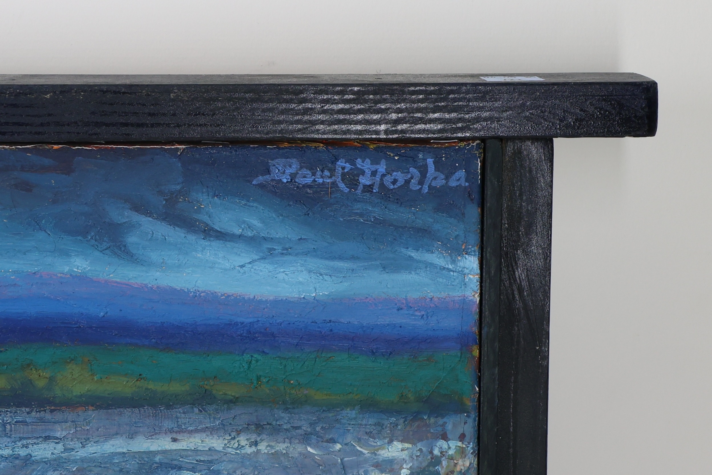 Artwork by Paul Gorka, Glacier landscape, Made of Oil on canvas