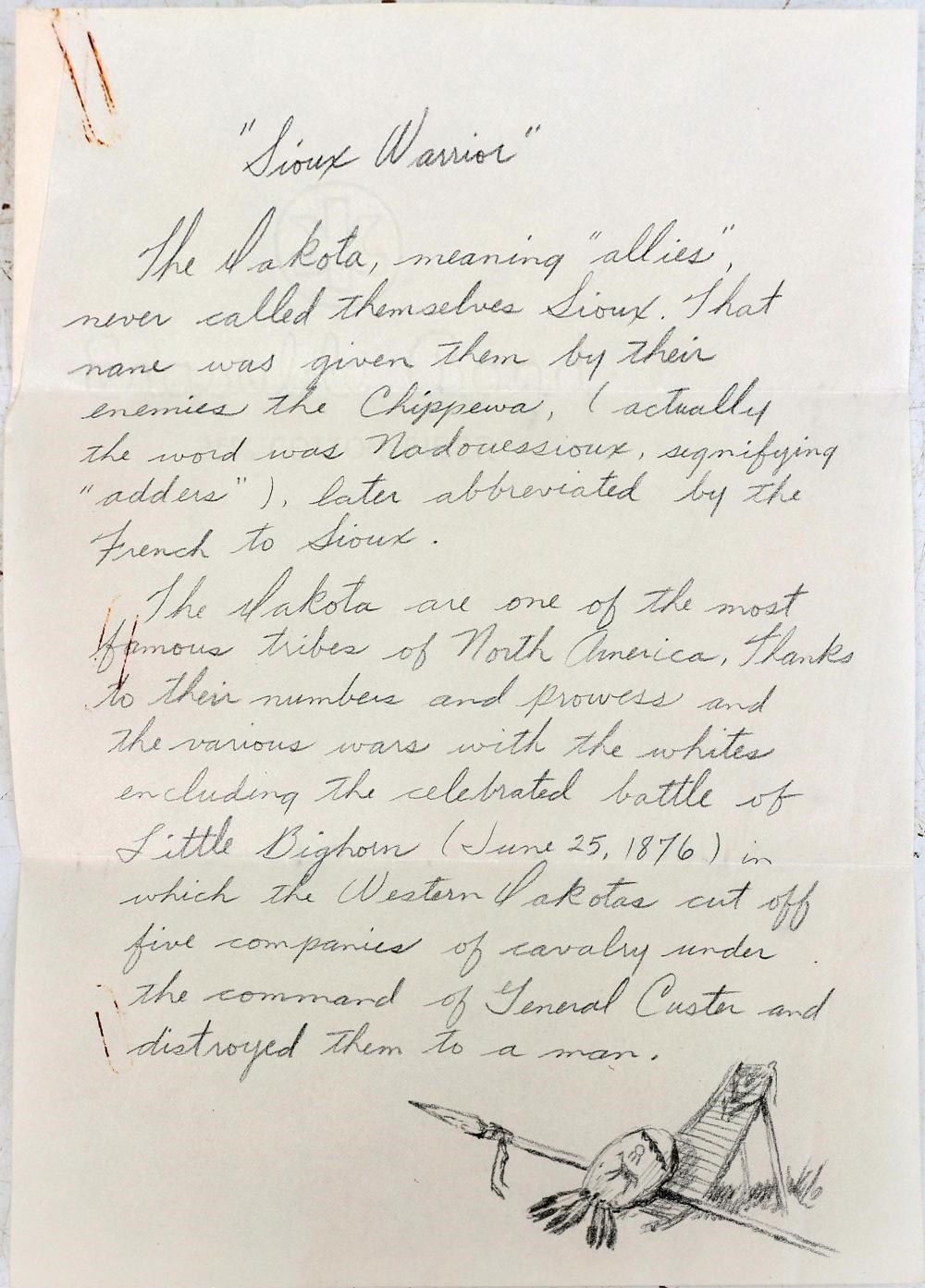 Artwork by James Frederick Hutchinson, FLORIDA DAKOTA - SOUIX WARRIOR, Made of Oil on Canvas