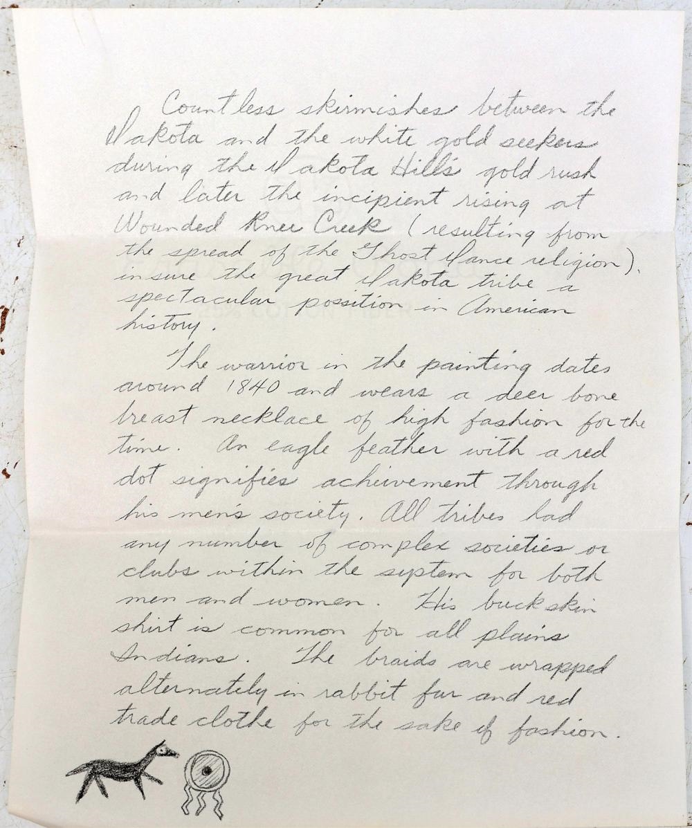 Artwork by James Frederick Hutchinson, FLORIDA DAKOTA - SOUIX WARRIOR, Made of Oil on Canvas