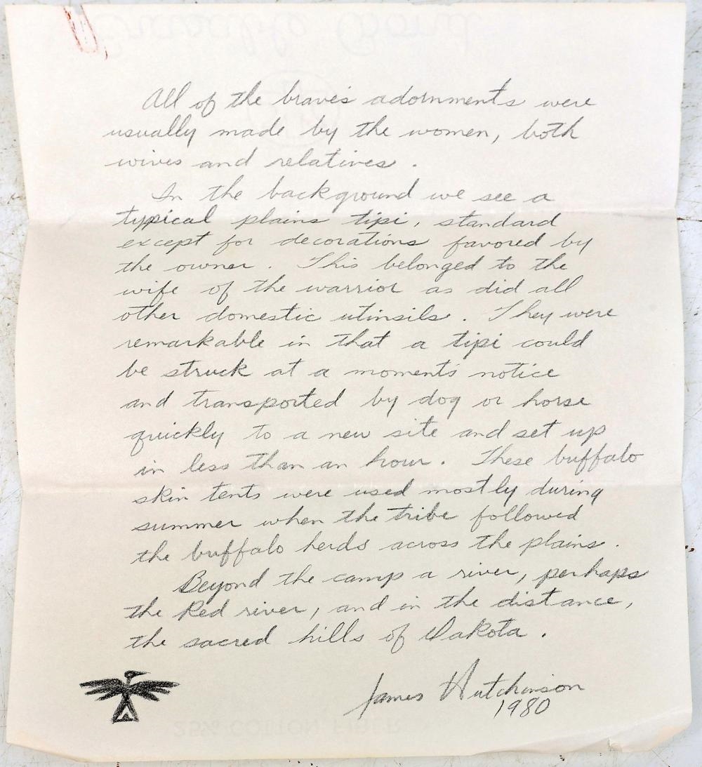 Artwork by James Frederick Hutchinson, FLORIDA DAKOTA - SOUIX WARRIOR, Made of Oil on Canvas