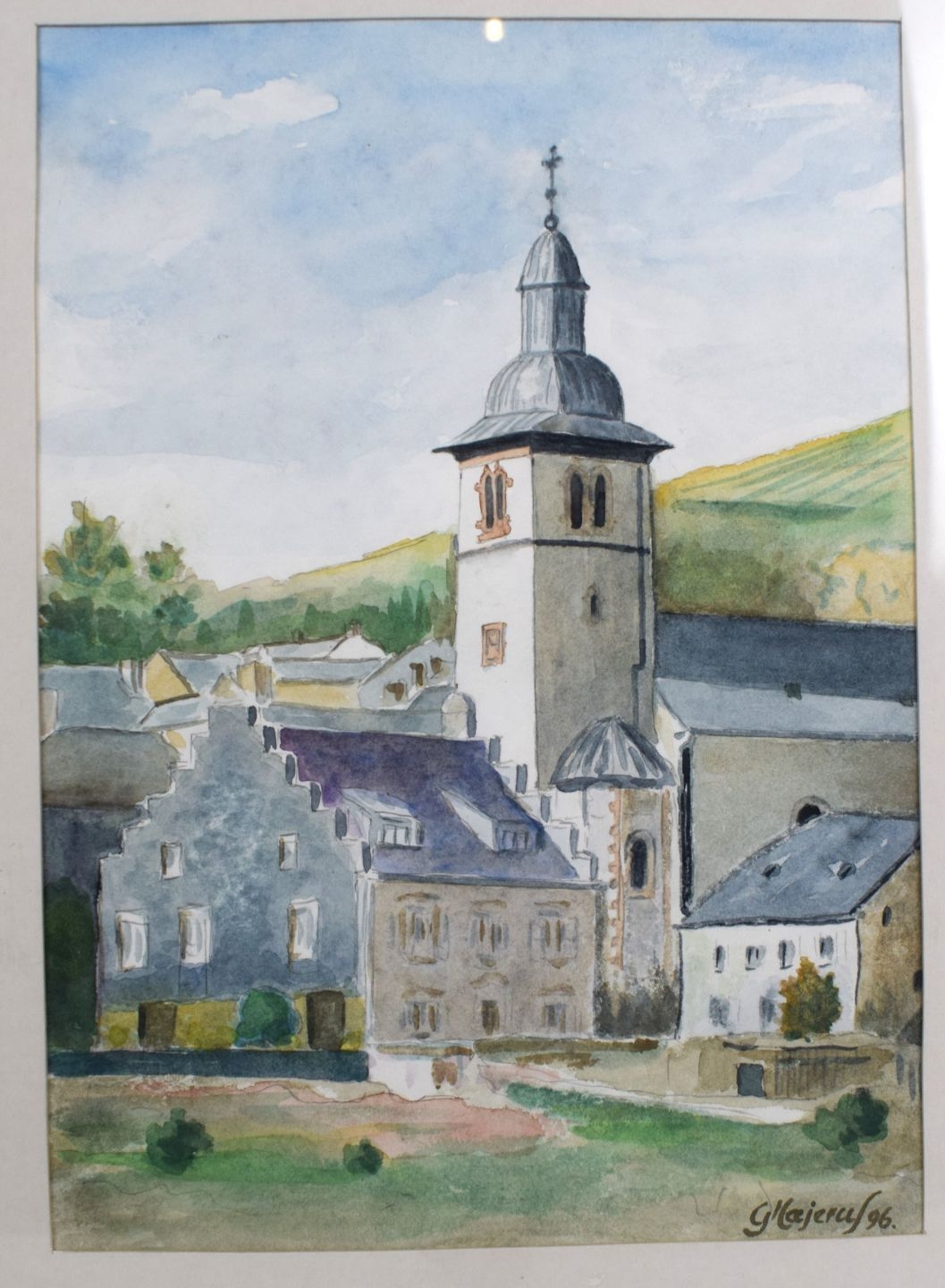 Artwork by Georges Majerus, Georges MAJERUS (XX-XXIth, Made of Watercolor