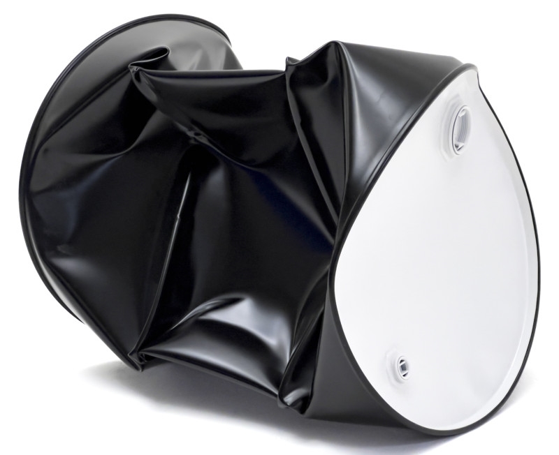 Artwork by Dylan Lynch, Untitled (Barrel on Rack), Made of acrylic on steel