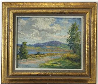 Mountain and lake landscape - Edmund Ketchum