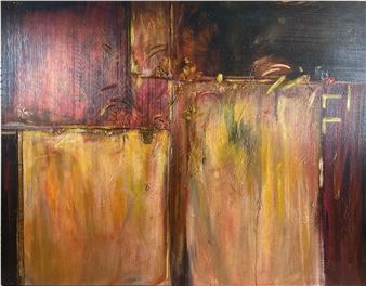 Abstract expressionist composition - Joyce Combs