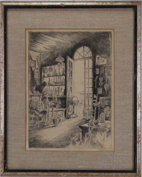 Interior scene of a general store - Alexander A. Blum