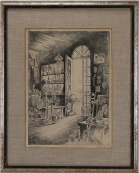 Interior scene of a general store - Alexander A. Blum