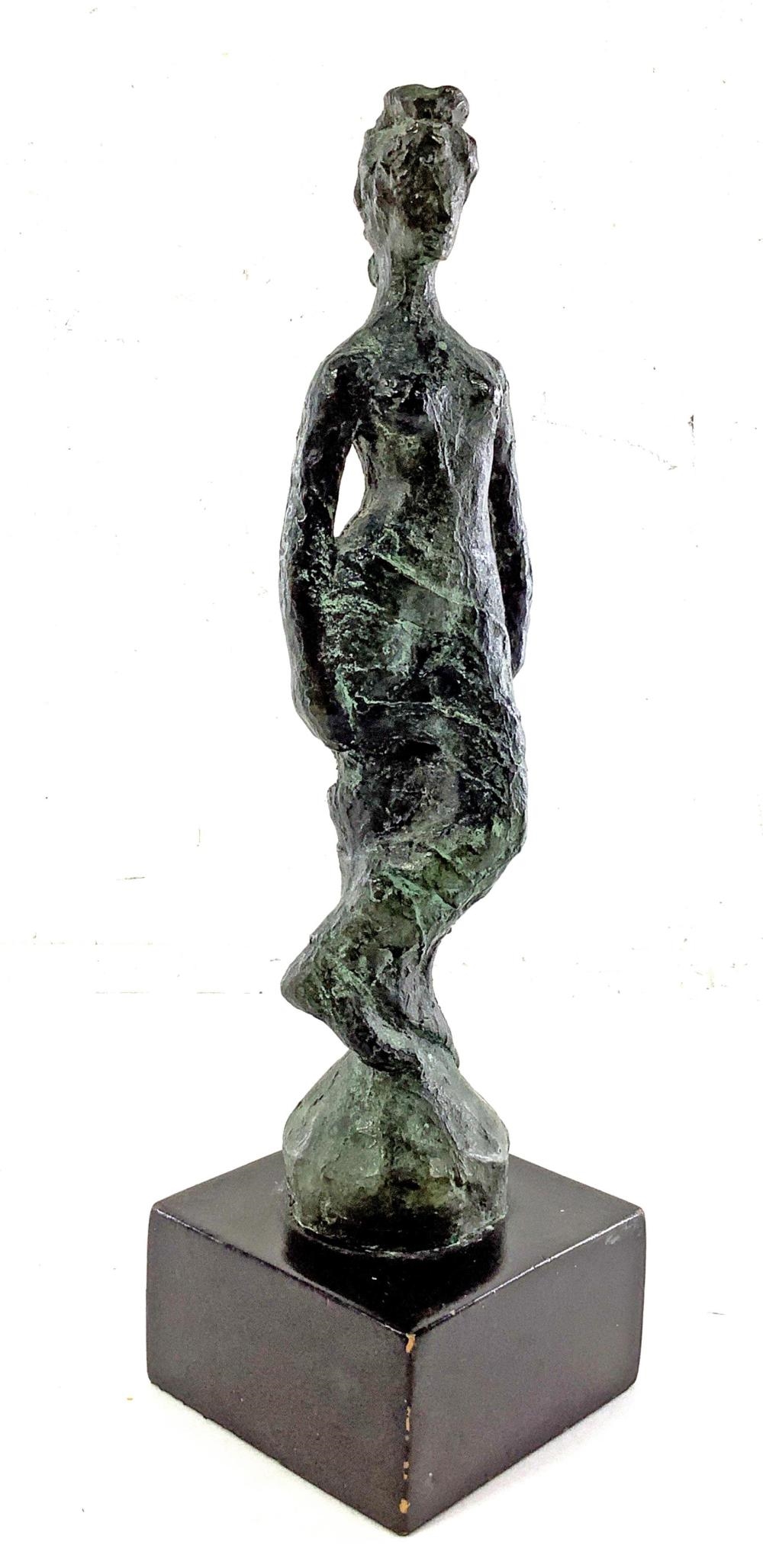 Hannah Small | Hannah Small Signed Draped Bronze Sculpture | MutualArt