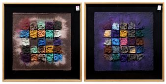 &quot;Paper Scape Rust&quot; and &quot;Paper Scape Purple - Bruce Fossum