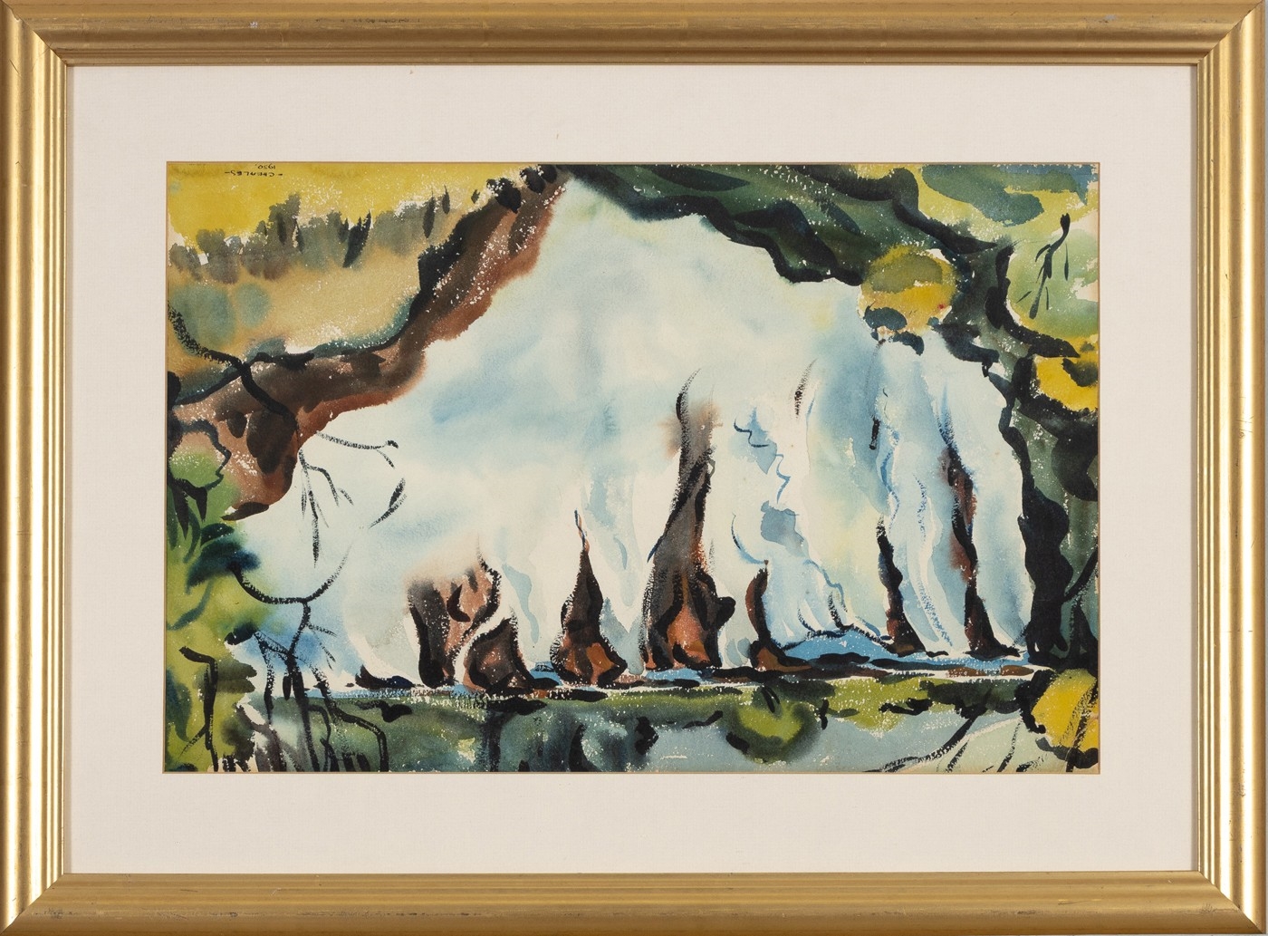 Artwork by Richard Cheales, WATERFALL, Made of watercolour on paper