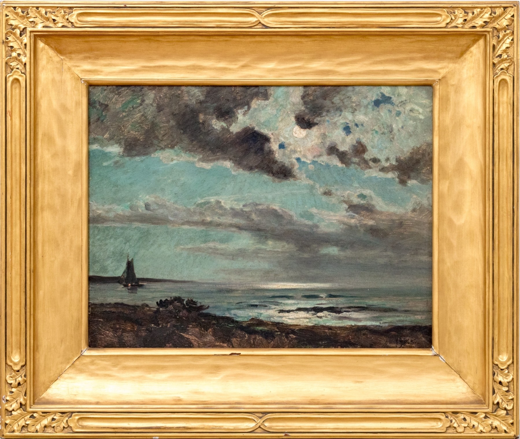 Howard Russell Butler | Coastal Scene At Night | MutualArt