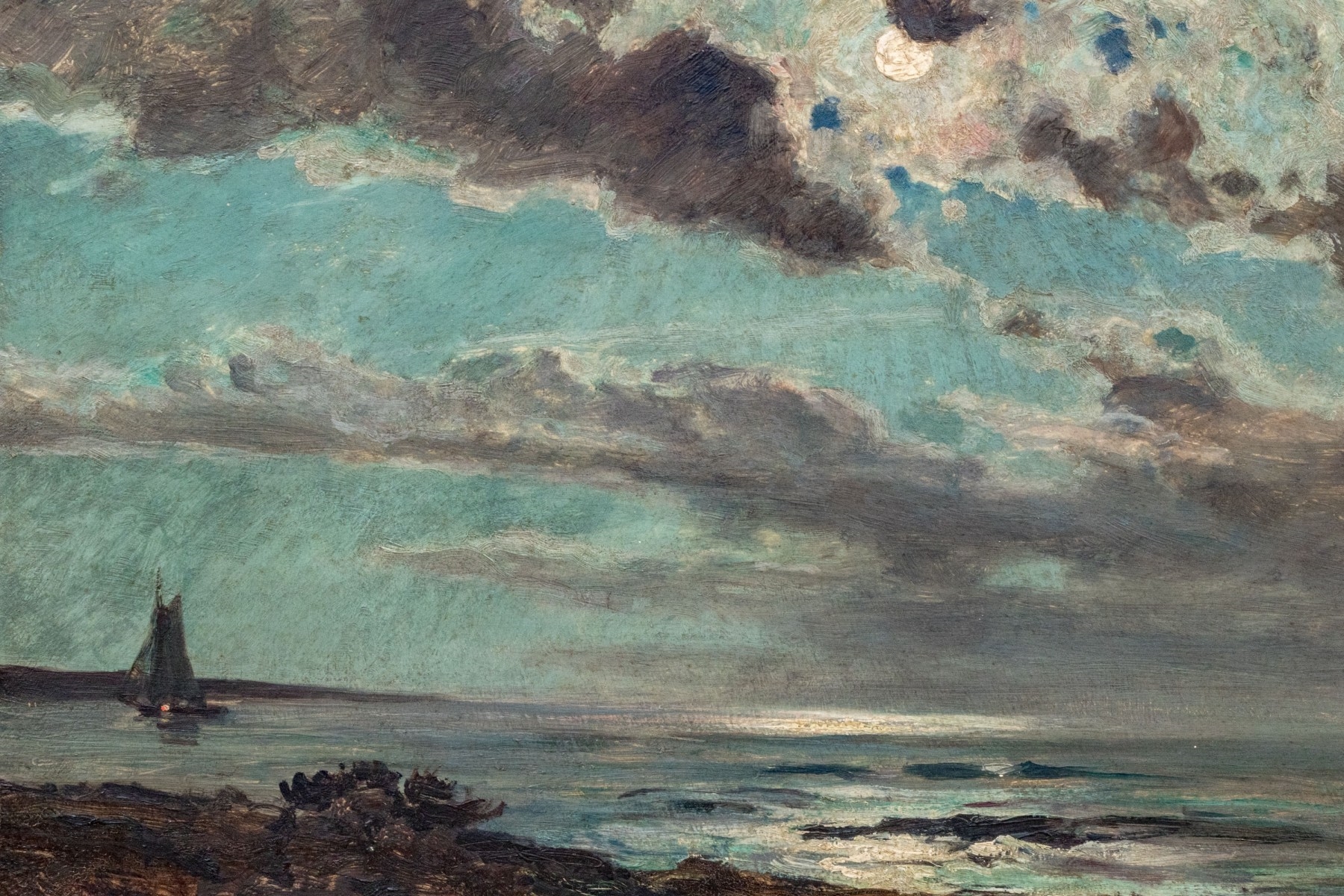 Howard Russell Butler | Coastal Scene At Night | MutualArt