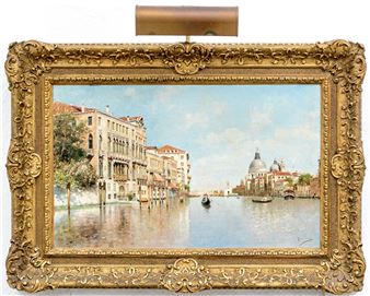 Rafael Senet Perez (Spanish, 1856-1926) Oil On Canvas Venice Scene - Rafael Senet