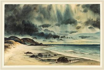 Thunder Beach (near Apollo Bay) - George William Mansell