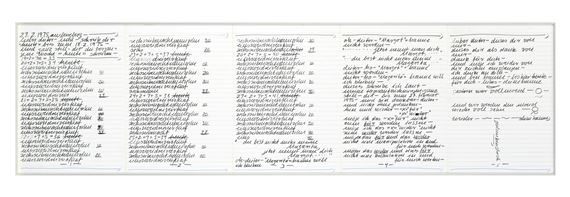 Untitled by Hanne Darboven, 1975