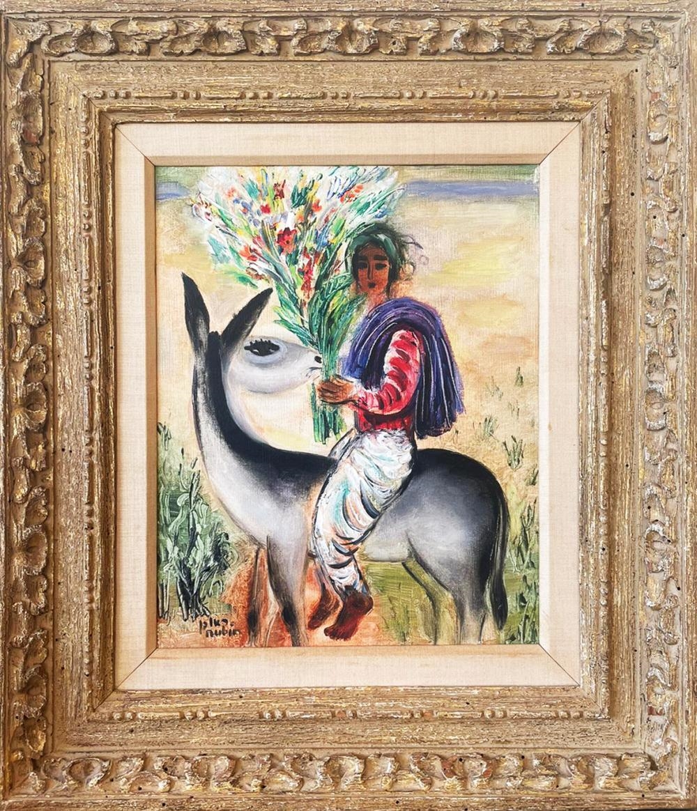Reuven Rubin | Rider with bouquet, 1964 (1964) | MutualArt