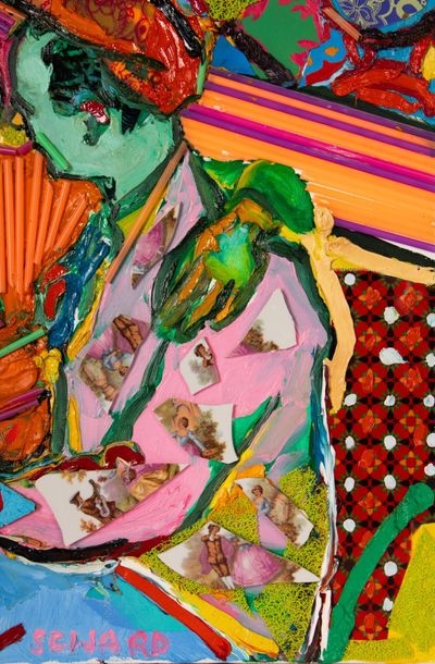 Artwork by Gordon Seward, La Brasserie, Made of oil on canvas