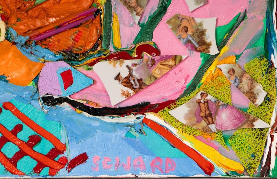 Artwork by Gordon Seward, La Brasserie, Made of oil on canvas