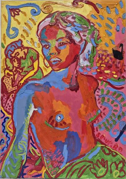 Nu au Cygne noir by Gordon Seward