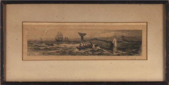 On The Whaling Grounds by Lemuel D. Eldred, 1916