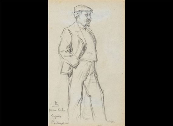 Retrato de Juan Cilla en Espinho, Portugal by Cecilio Pla y Gallardo, c. 1912