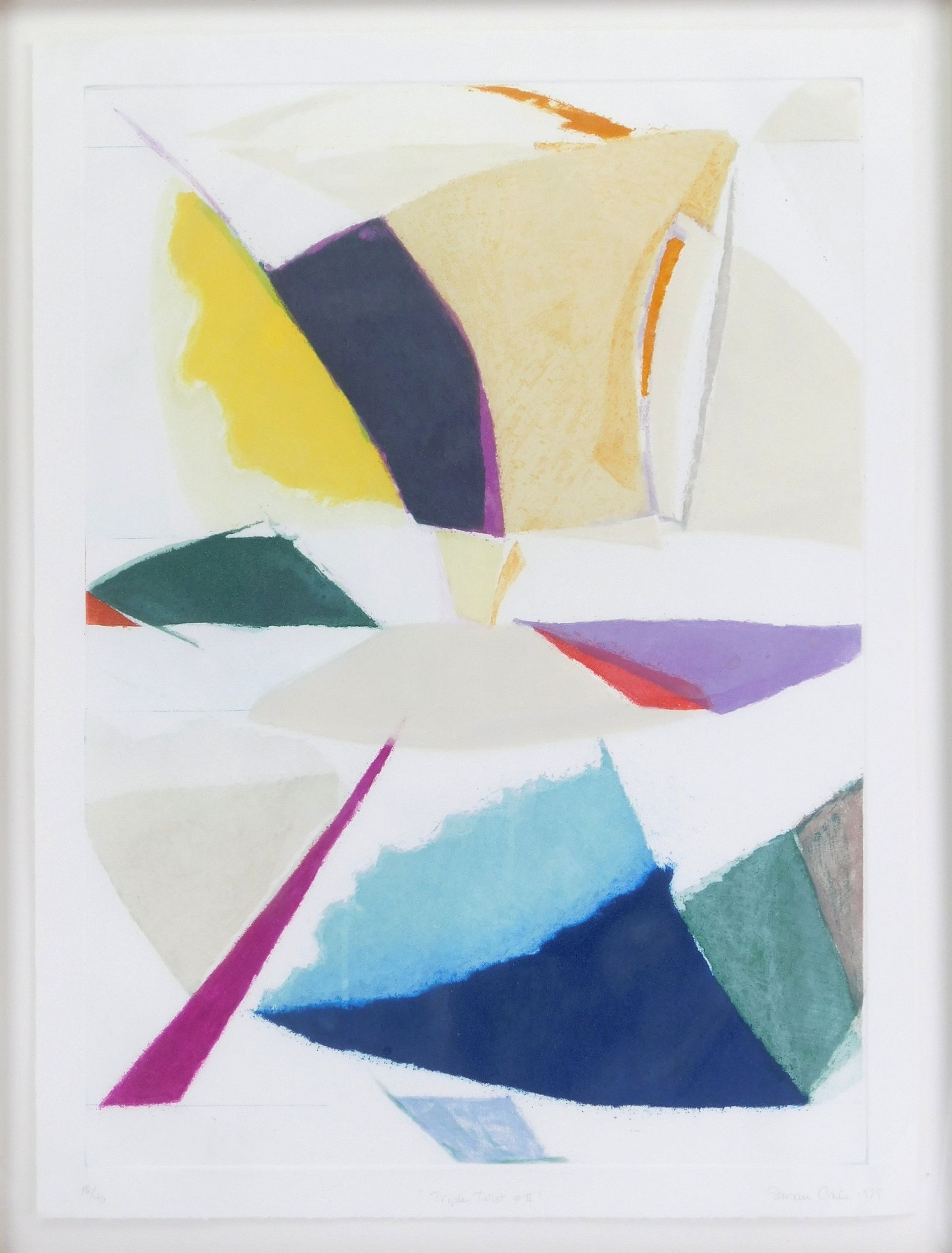 Artwork by Susan Crile, Triple Twist, Made of lithograph in colors