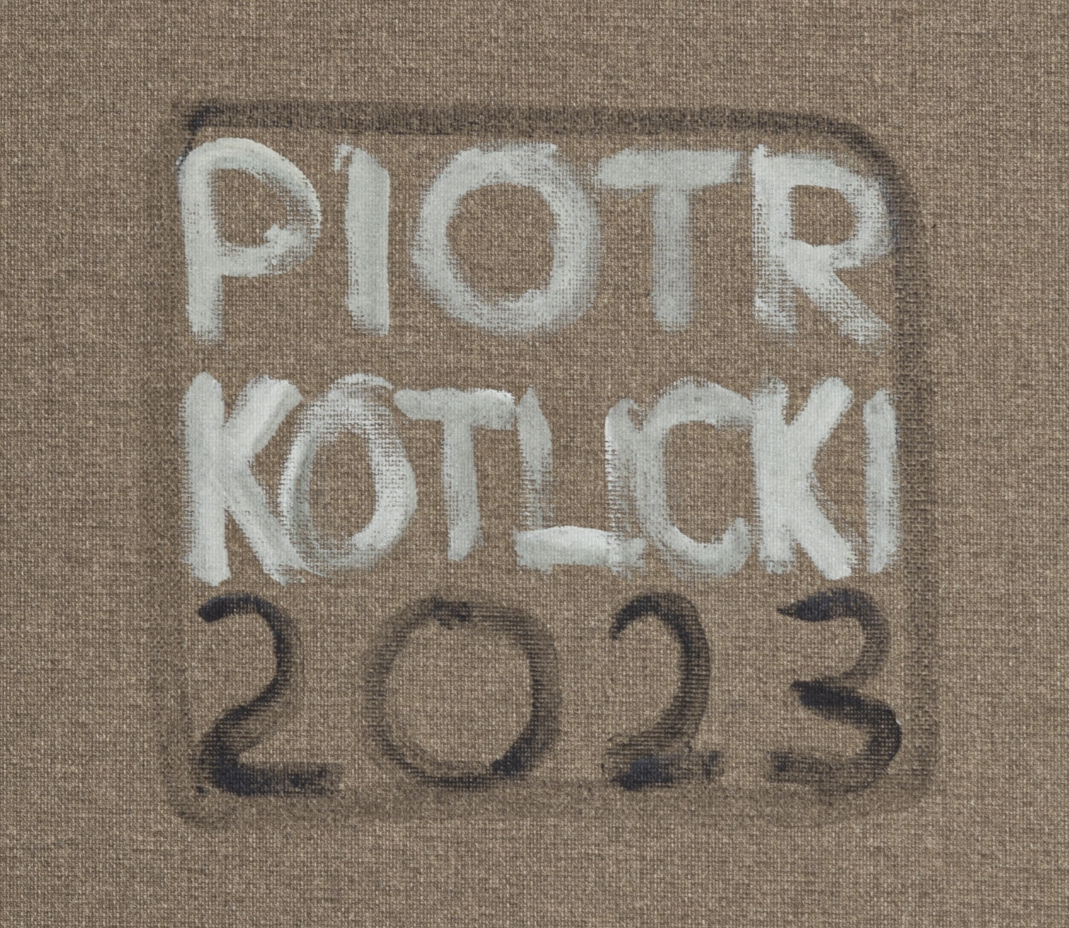 Artwork by Piotr Kotlicki, Two under pressure, Made of oil/canvas